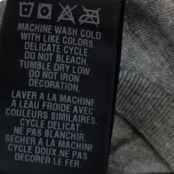 Karl Lagerfeld Paris Lettering Multidimensional Long Sleeves Tee T shirt XXLarge - Picture 6 of 9